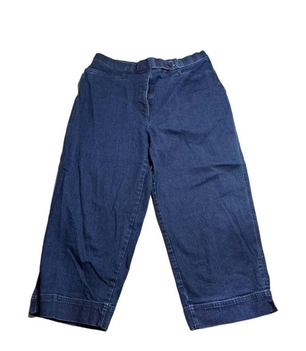 Westbound Petites Dark Wash Denim Pull-On Capri Pants Size 8P